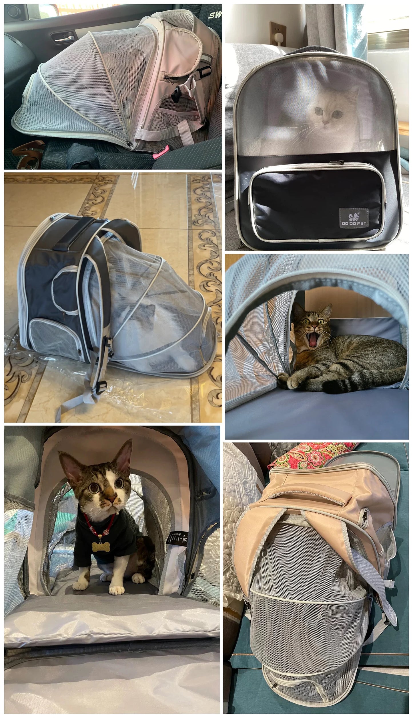 Sac à dos pour votre chat, petit chien, hamster, lapin... Idéal pour vos sorties à pied ou voiture